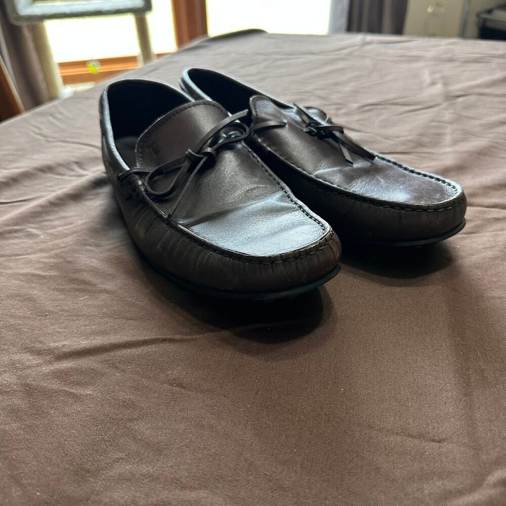 EXCELLENT Tod's Men's Gommino Brown Leather Flats size 9 US